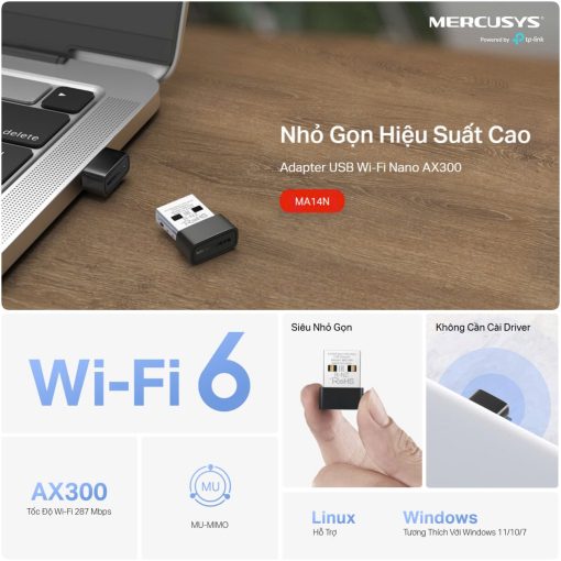 usb wi fi mercusys ma14n 1