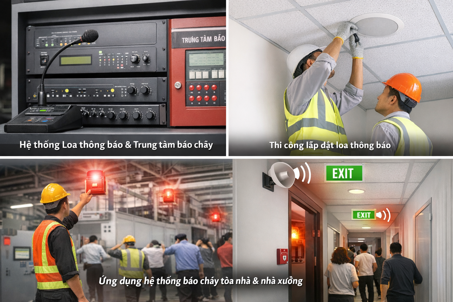 thi cong am thanh loa thong bao